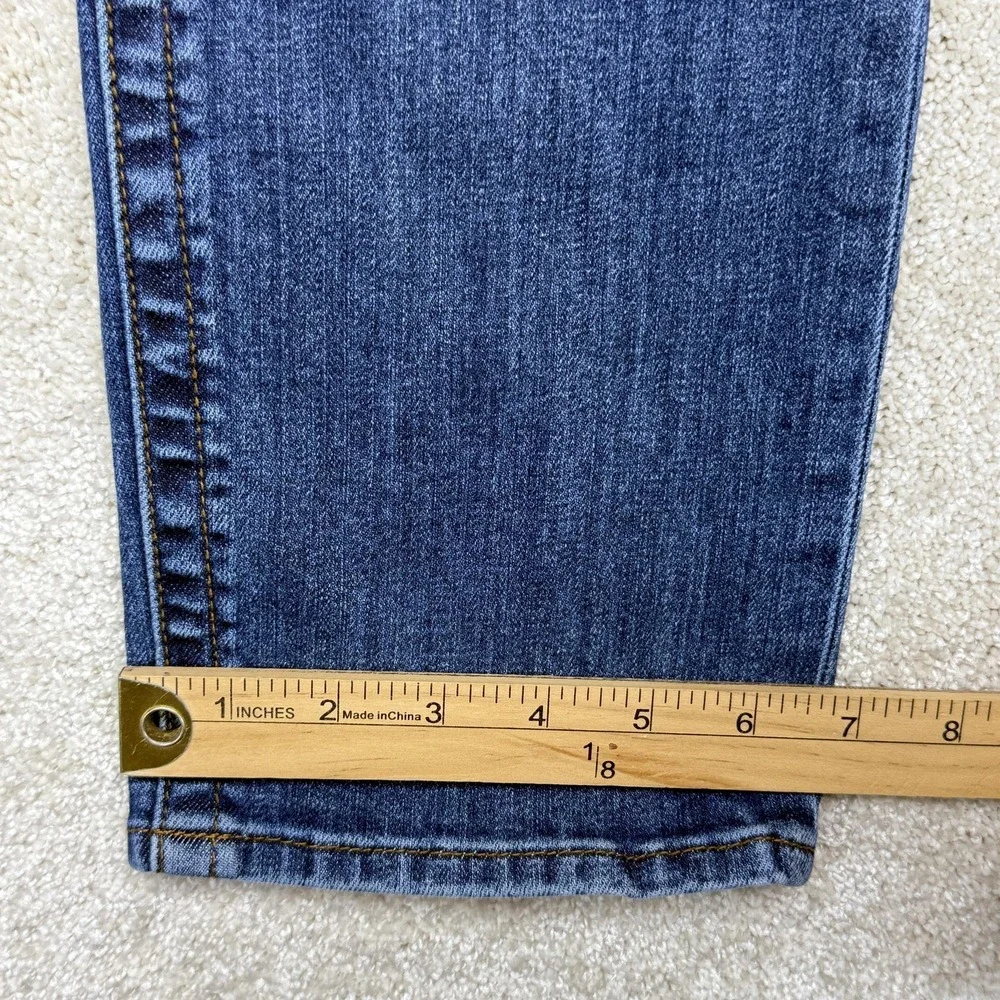 KUT From The Kloth Straight Leg Jeans Womens 10S Blue‎ Mid Rise Stretch Denim